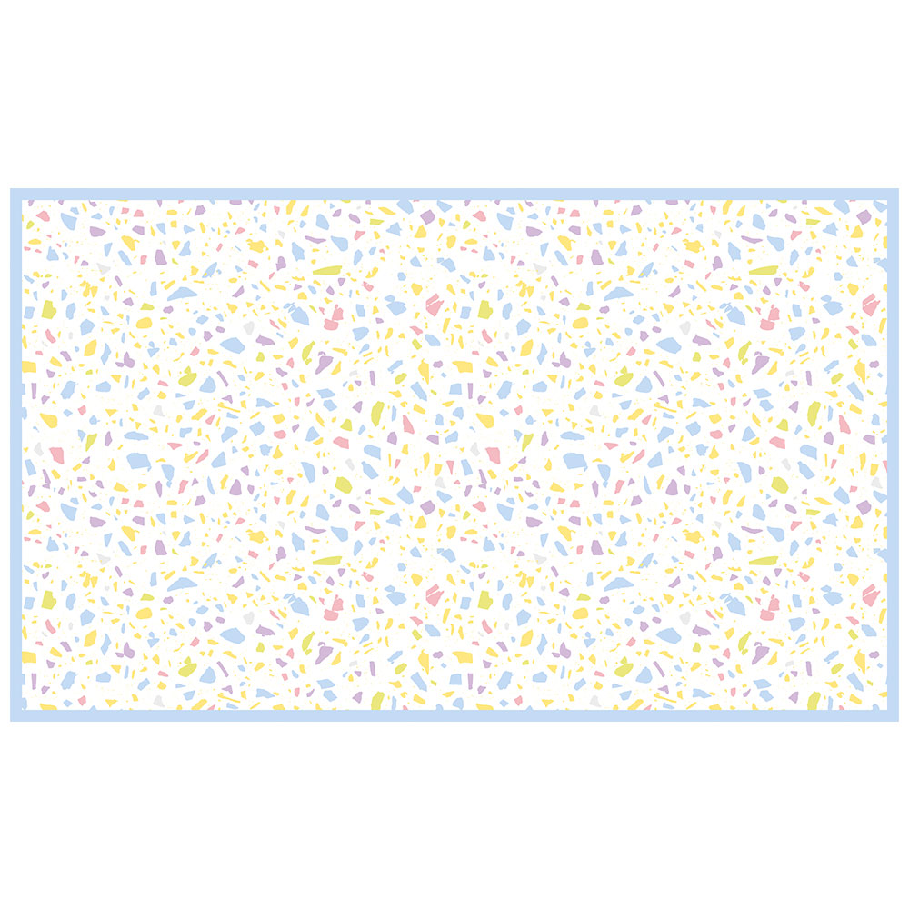 拭けるチェアマット 「Sheete me ! (シーテミー)」 90cm×150cm POPPIN’ TERRAZZO マカロン What's poppin?