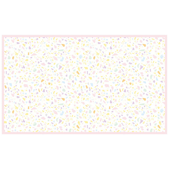 拭けるチェアマット 「Sheete me ! (シーテミー)」 90cm×150cm POPPIN’ TERRAZZO ペールミックス What's poppin?