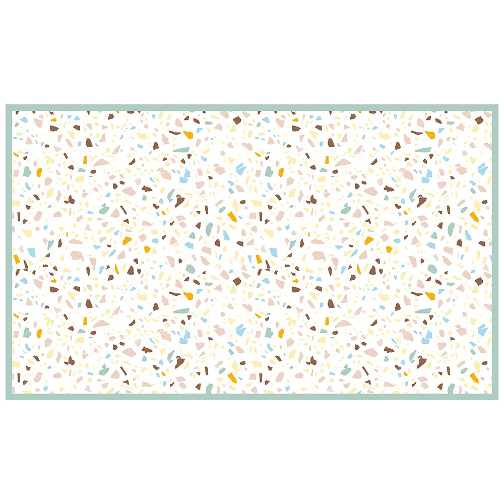 拭けるチェアマット 「Sheete me ! (シーテミー)」 90cm×150cm POPPIN’ TERRAZZO コージーカプチーノ What's poppin?