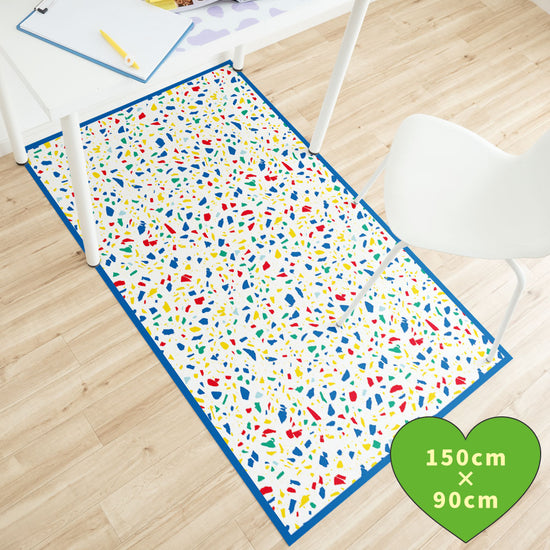 拭けるチェアマット 「Sheete me ! (シーテミー)」 90cm×150cm POPPIN’ TERRAZZO トイボックス What's poppin?