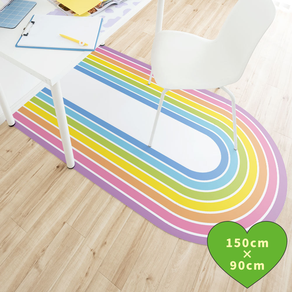 拭けるチェアマット 「Sheete me ! (シーテミー)」 90cm×150cm レインボーグルーヴ B-4 What's poppin?