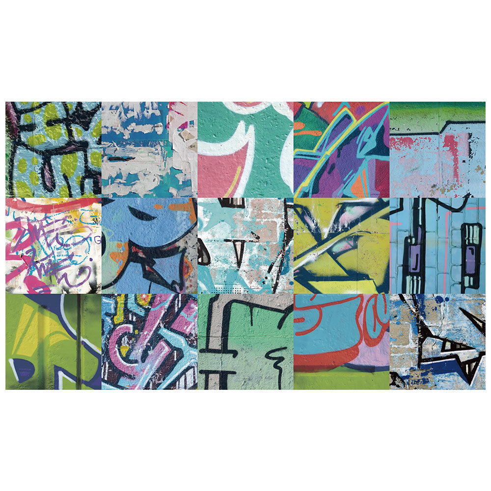 拭けるチェアマット 「Sheete me ! (シーテミー)」 90cm×150cm アーバンスプラッシュ Neon Break / VIVID What's poppin?