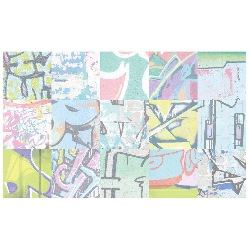 拭けるチェアマット 「Sheete me ! (シーテミー)」 90cm×150cm アーバンスプラッシュ Neon Break / BRIGHT What's poppin?