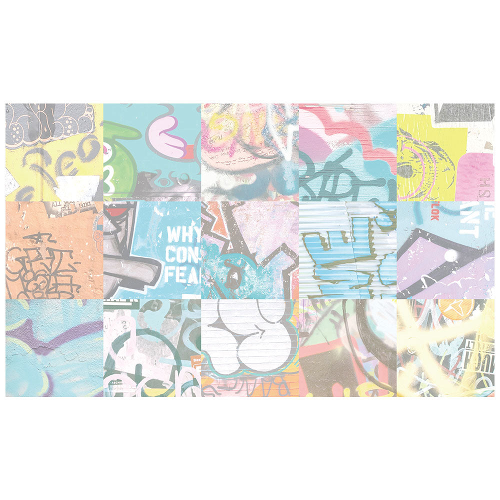 拭けるチェアマット 「Sheete me ! (シーテミー)」 90cm×150cm アーバンスプラッシュ Neo Cipher / BRIGHT What's poppin?