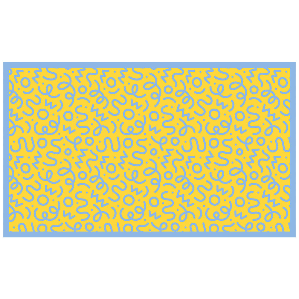 拭けるチェアマット 「Sheete me ! (シーテミー)」 90cm×150cm WIGGLE WAVE サニーシャワー What's poppin?