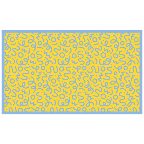 拭けるチェアマット 「Sheete me ! (シーテミー)」 90cm×150cm WIGGLE WAVE サニーシャワー What's poppin?