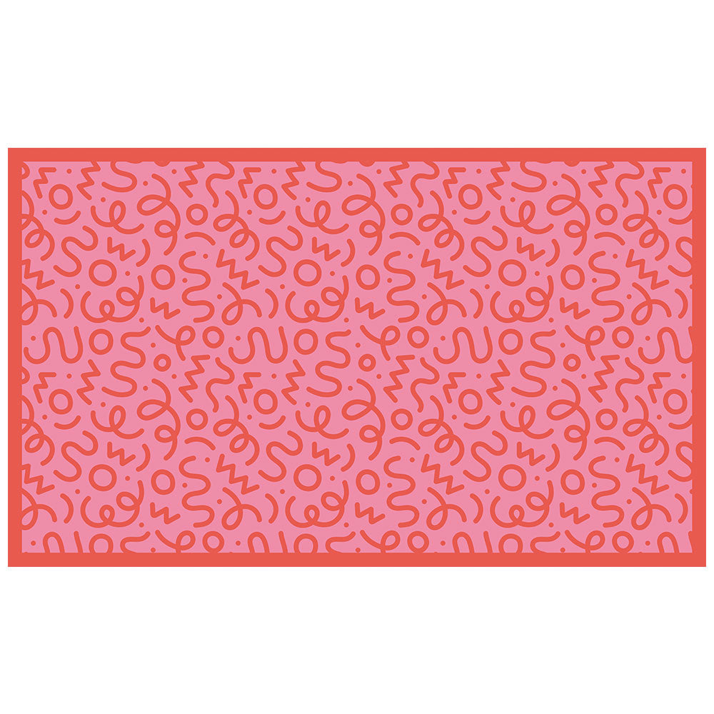 拭けるチェアマット 「Sheete me ! (シーテミー)」 90cm×150cm WIGGLE WAVE スウィートビート What's poppin?