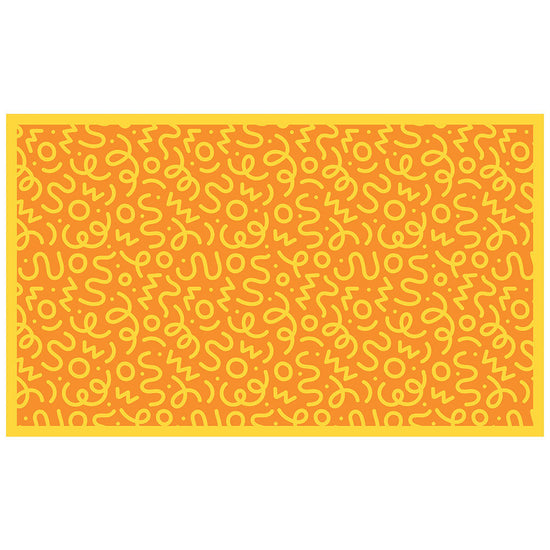 拭けるチェアマット 「Sheete me ! (シーテミー)」 90cm×150cm WIGGLE WAVE ハニーグルーヴ What's poppin?