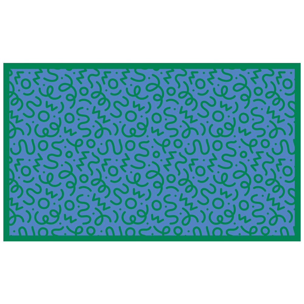 拭けるチェアマット 「Sheete me ! (シーテミー)」 90cm×150cm WIGGLE WAVE クールトラック What's poppin?