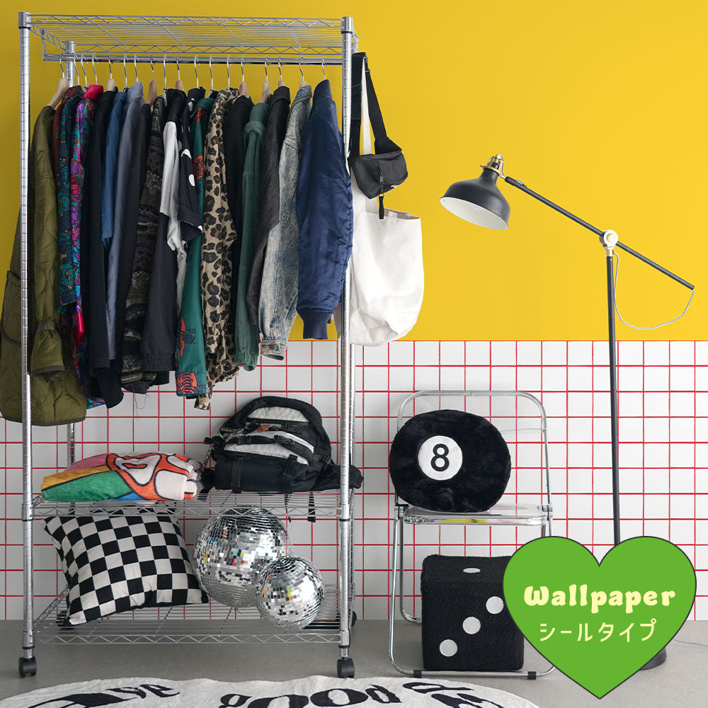 はがせる壁紙 シールタイプ What's poppin? キャンディタイル ポップサニー