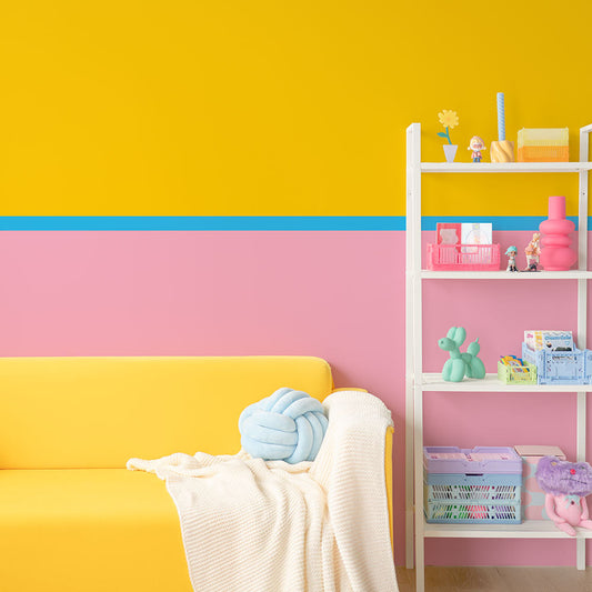 はがせる壁紙 のりなしタイプ What's poppin? トリプレットカラーズ トロピカルピーチ