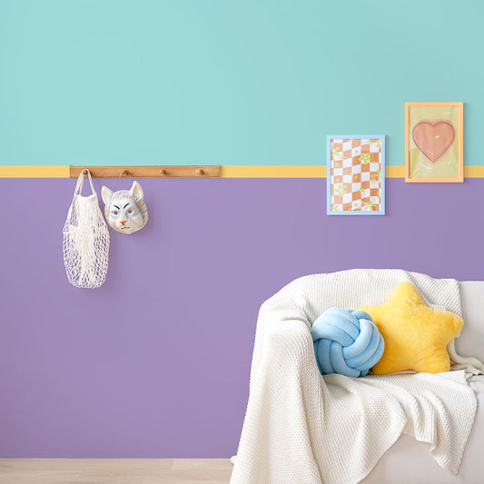 はがせる壁紙 のりなしタイプ What's poppin? トリプレットカラーズ シュガーパフミント