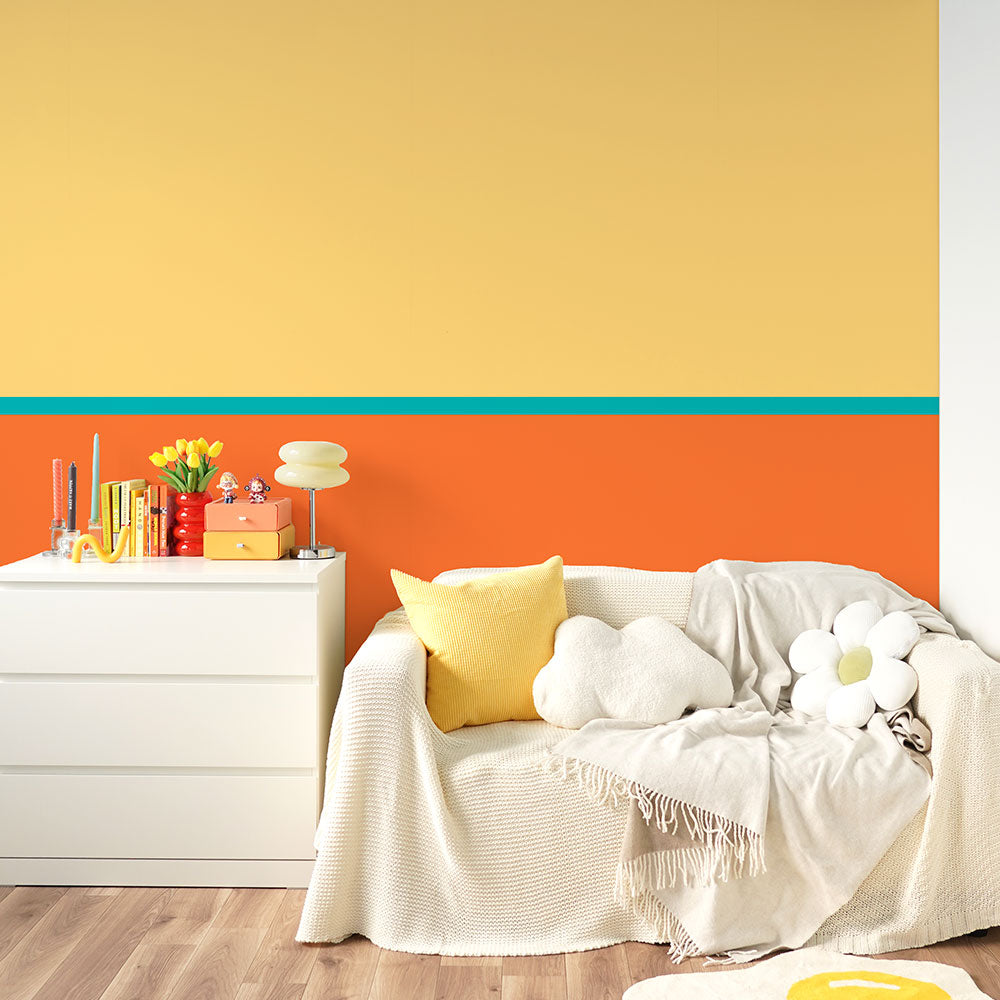 はがせる壁紙 のりなしタイプ What's poppin? トリプレットカラーズ サンセットフラッシュ