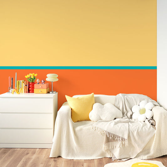 はがせる壁紙 のりなしタイプ What's poppin? トリプレットカラーズ サンセットフラッシュ