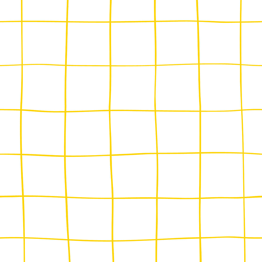【サンプル】はがせる壁紙 のりなしタイプ What's poppin? Wavy Grid イエロー