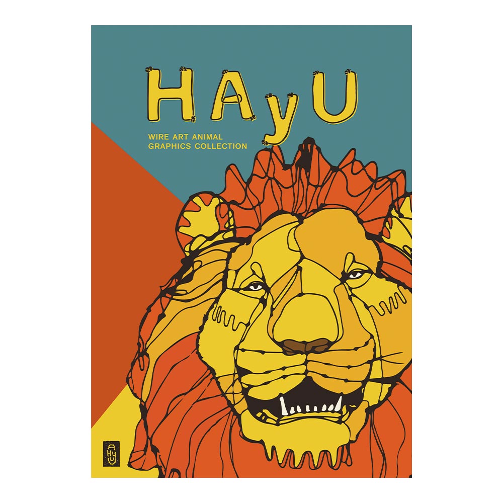 アートポスター のりなし A2サイズ WALLTZ ウォルツ HAyU 小川学 HAyU ANIMAL ART POSTER Multi color ライオン NWZ-HYAP04