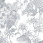 【卸専用】はがせる壁紙 のりなしタイプ WALLTZ ウォルツ 村山大明 Tropical rainforest Double Gray NWZ-TFDGY (49cm×2.7mサイズ)