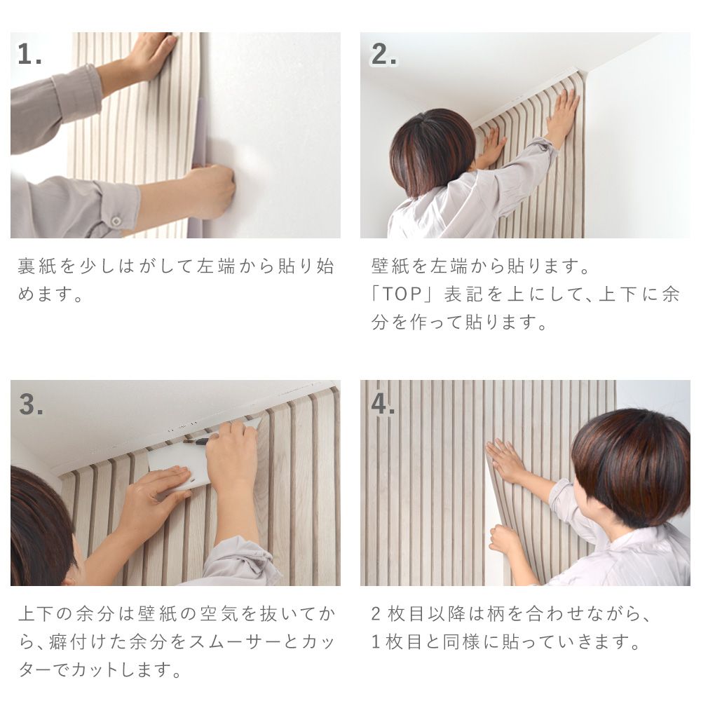 貼り方