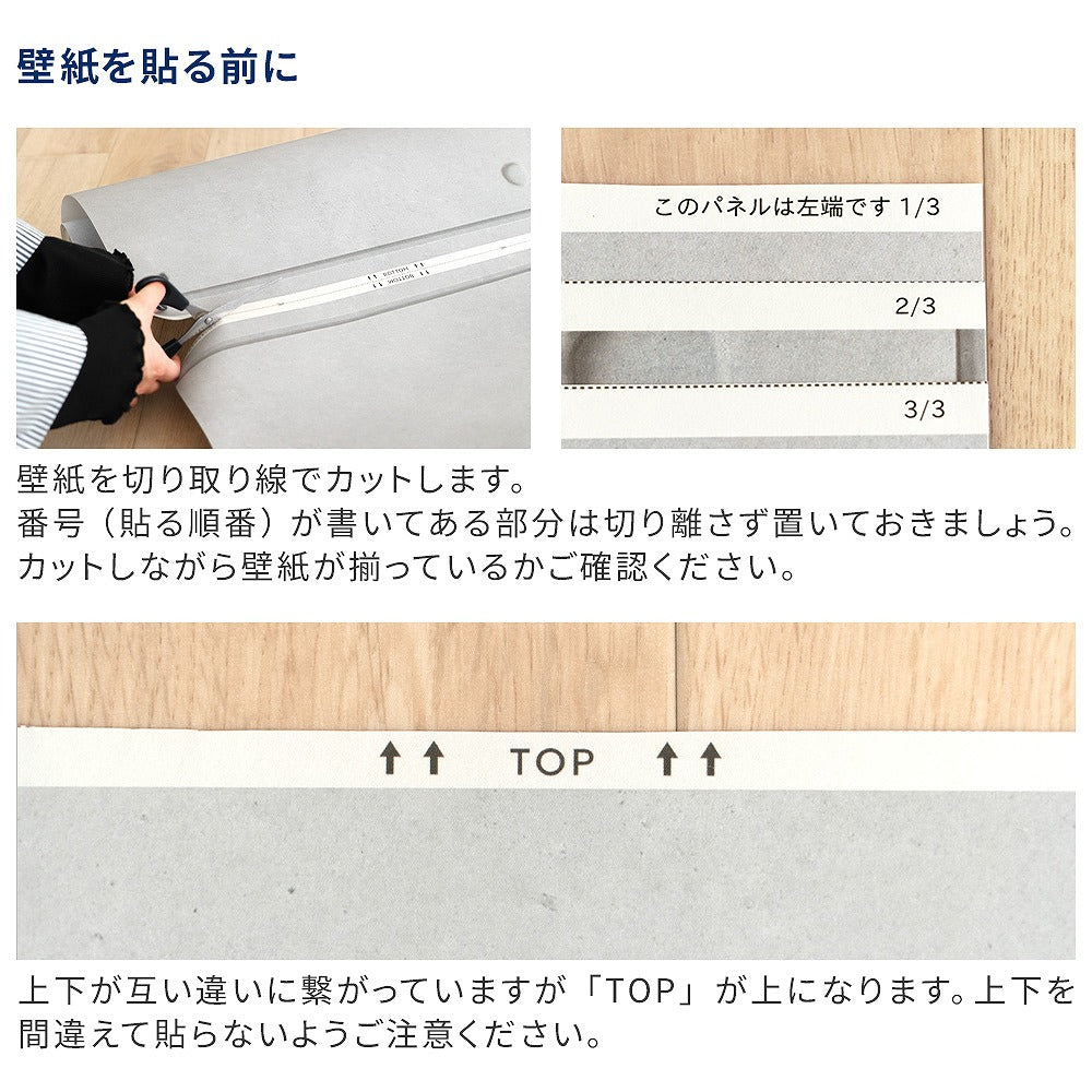 はがせる壁紙 シールタイプ Room No.0 シンプルコンクリート (49cm×3mサイズ) TRN-SC04 チャコールグレー