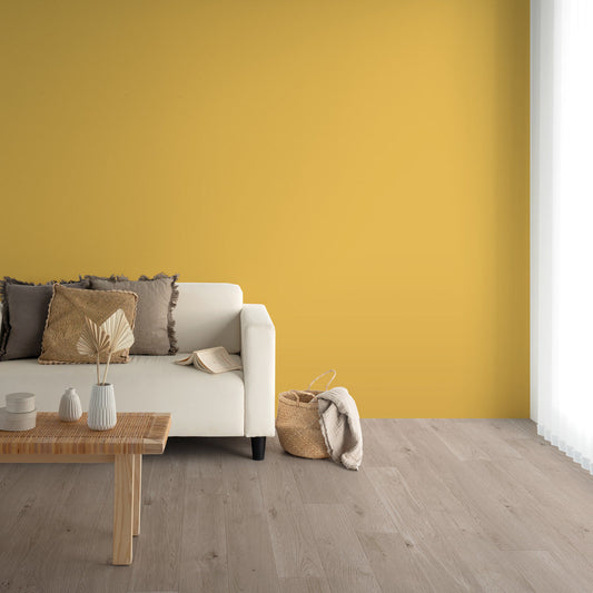 Y25-2910 壁紙 のりなし クロス / ルノン / フレッシュ イエローの無地【50m巻】