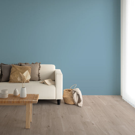 Y25-2919 壁紙 のり付き クロス / ルノン / フレッシュ ブルーの無地【30m+施工道具セット】