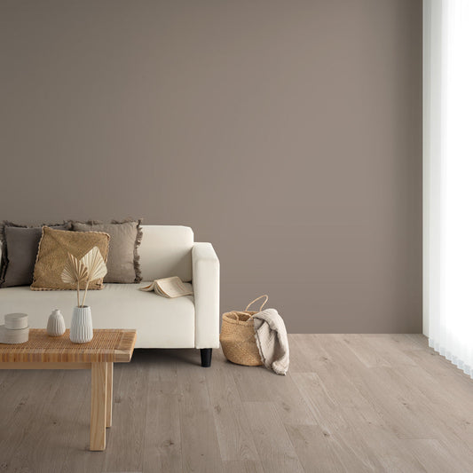 Y25-2929 壁紙 のりなし クロス / ルノン / フレッシュ グレーの無地【1m単位切り売り】