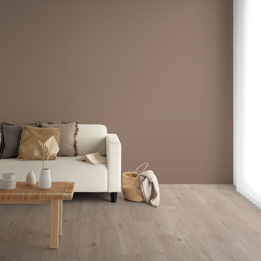 Y25-2933 壁紙 のり付き クロス / ルノン / フレッシュ ブラウンの無地【15mパック】