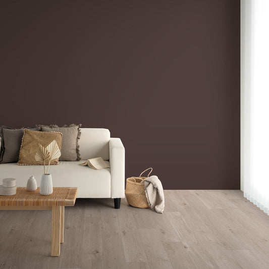 Y25-2934 壁紙 のり付き クロス / ルノン / フレッシュ ブラウンの無地【15m+施工道具セット】