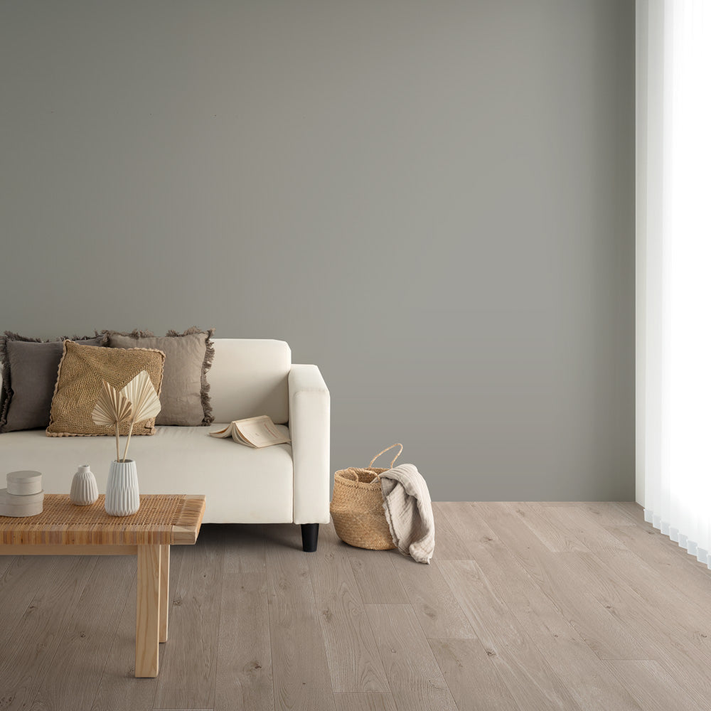 Y25-2938 壁紙 のり付き クロス / ルノン / フレッシュ グレーの無地【15mパック】