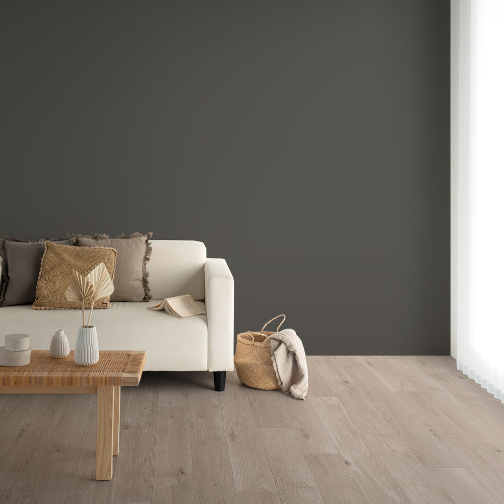 Y25-2945 壁紙 のりなし クロス / ルノン / フレッシュ グレーの無地【1m単位切り売り】