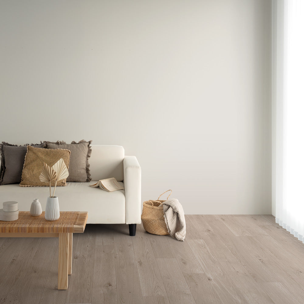 Y25-2952 壁紙 のり付き クロス / ルノン / フレッシュ グレーの無地【10mパック】