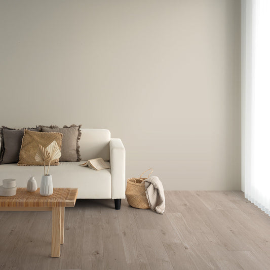 Y25-2957 壁紙 のり付き クロス / ルノン / フレッシュ グレーの無地【15mパック】