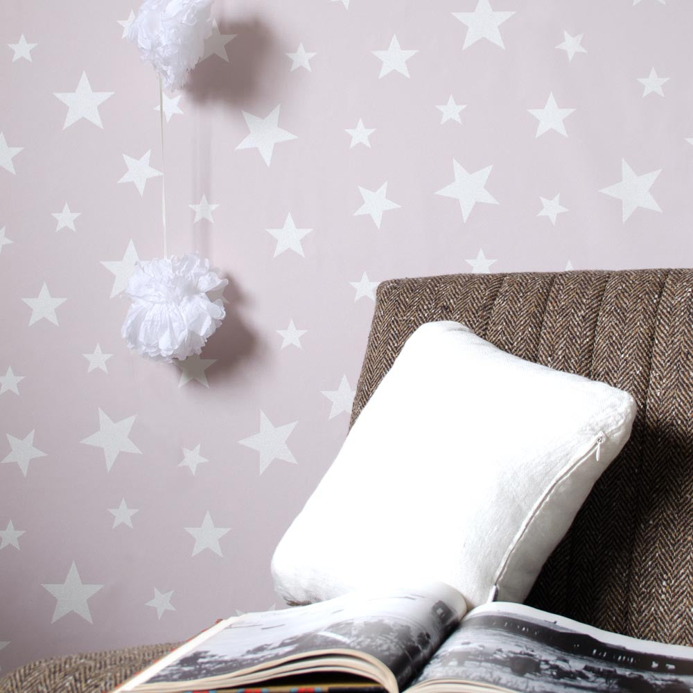 【在庫限り】 のりなし壁紙 サンゲツ×本舗オリジナル Harelu / stellar / Grayish Pink 50m巻 ZC4002