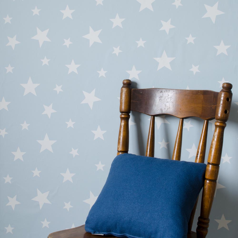 【在庫限り】 のり付き壁紙 サンゲツ×本舗オリジナル Harelu / stellar / Ice Blue 15m巻 ZC4004