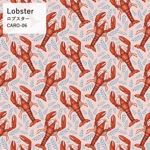 【サンプル】 貼ってはがせる シール壁紙 「Hatte me ! ハッテミー」リメイクシート Catherine Rowe キャサリン・ロウ CARO-06 Lobster ロブスター