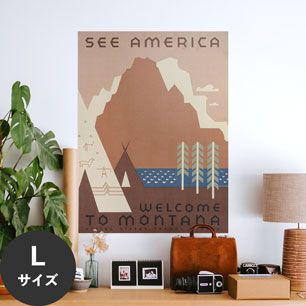 Hattan Art Poster ハッタンアートポスター See America. Welcome to Montana / HP-00074 Lサイズ(67cm×90cm)