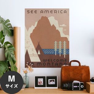 Hattan Art Poster ハッタンアートポスター See America. Welcome to Montana / HP-00074 Mサイズ(45cm×60cm)