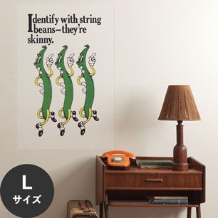 Hattan Art Poster ハッタンアートポスター Identify with string beans / HP-00082 Lサイズ(60cm×90cm)