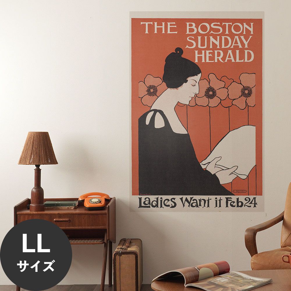 Hattan Art Poster ハッタンアートポスター The Boston Sunday herald  / HP-00112 LLサイズ(90cm×134cm)