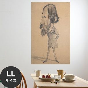 Hattan Art Poster ハッタンアートポスター モネ Caricature of Auguste Vacquerie / HP-00131 LLサイズ(90cm×144cm)