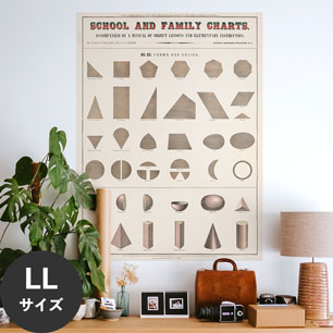 Hattan Art Poster ハッタンアートポスター School and family charts / HP-00200 LLサイズ(90cm×120cm)