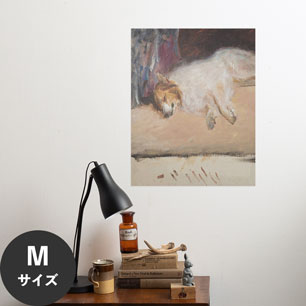 Hattan Art Poster ハッタンアートポスター Study of a sleeping dog  / HP-00297 Mサイズ(45cm×57cm)