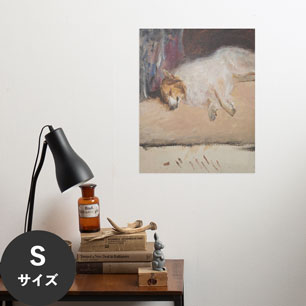 Hattan Art Poster ハッタンアートポスター Study of a sleeping dog / HP-00297 Sサイズ(36cm×45cm)