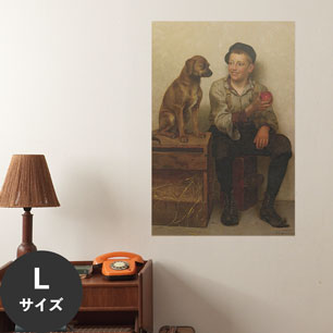 Hattan Art Poster ハッタンアートポスター Teasing The Pup / HP-00300 Lサイズ(60cm×90cm)