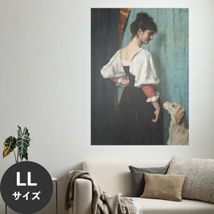 Hattan Art Poster ハッタンアートポスター Portrait of a young Woman with the Dog / HP-00303 LLサイズ(90cm×126cm)