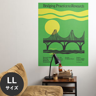 Hattan Art Poster ハッタンアートポスター Bridging practice to research / HP-00310 LLサイズ(90cm×114cm)