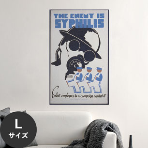 Hattan Art Poster ハッタンアートポスター The enemy is syphilis / HP-00320 Lサイズ(56cm×90cm)