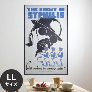 Hattan Art Poster ハッタンアートポスター The enemy is syphilis / HP-00320 LLサイズ(90cm×144cm)