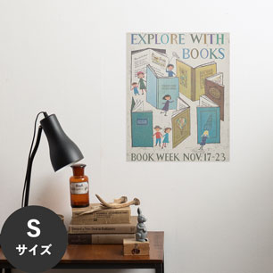 Hattan Art Poster ハッタンアートポスター Explore with books. Book week, Nov. 17-23 / HP-00325 Sサイズ(36cm×45cm)