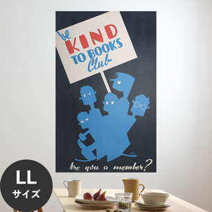 Hattan Art Poster ハッタンアートポスター Be kind to books club / HP-00326 LLサイズ(90cm×144cm)
